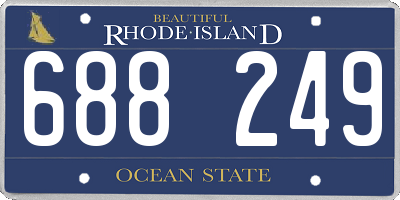 RI license plate 688249