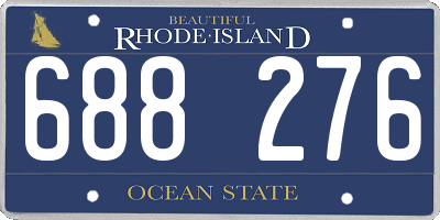 RI license plate 688276