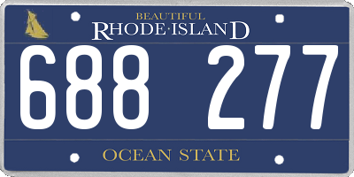 RI license plate 688277