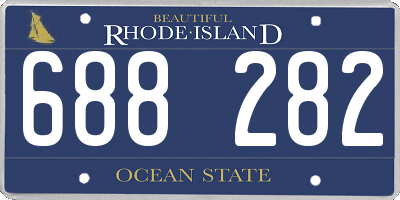 RI license plate 688282