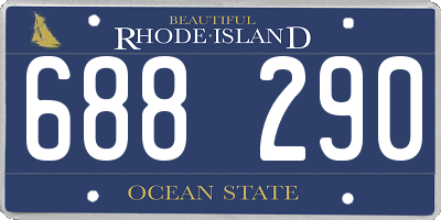RI license plate 688290