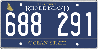 RI license plate 688291