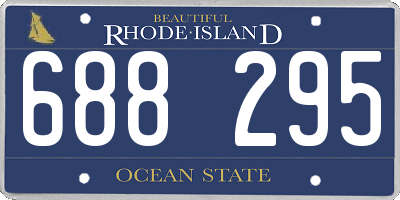 RI license plate 688295