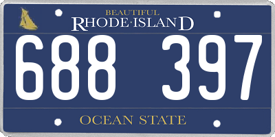 RI license plate 688397