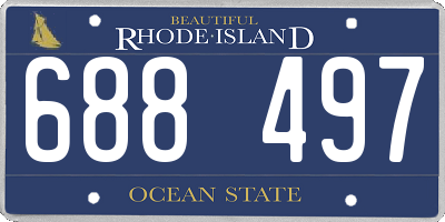 RI license plate 688497