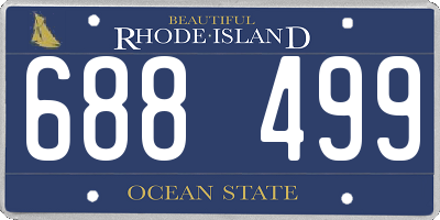 RI license plate 688499