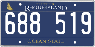 RI license plate 688519