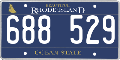 RI license plate 688529