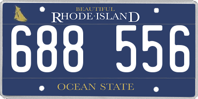 RI license plate 688556