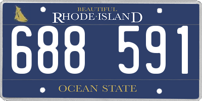 RI license plate 688591