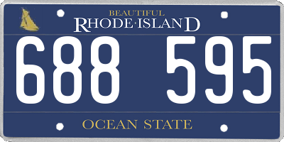 RI license plate 688595