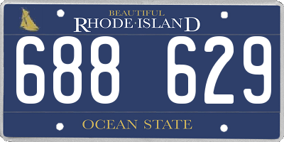 RI license plate 688629