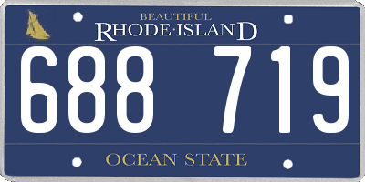 RI license plate 688719
