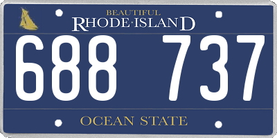 RI license plate 688737
