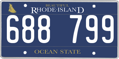 RI license plate 688799