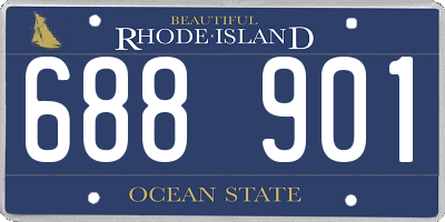 RI license plate 688901