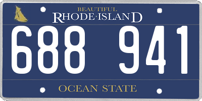 RI license plate 688941