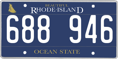 RI license plate 688946
