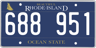 RI license plate 688951