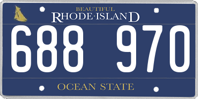RI license plate 688970