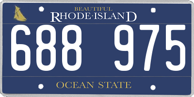 RI license plate 688975