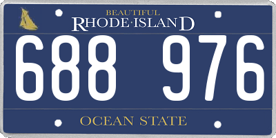 RI license plate 688976