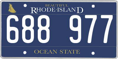 RI license plate 688977