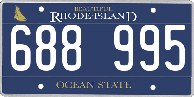 RI license plate 688995
