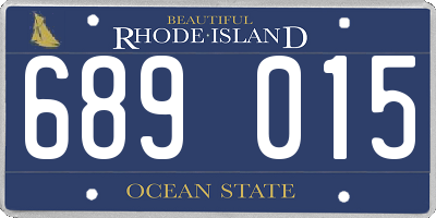 RI license plate 689015