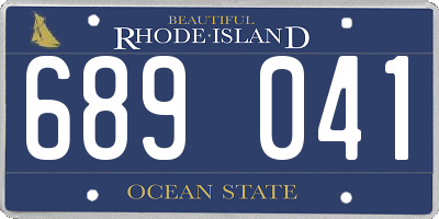 RI license plate 689041