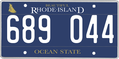 RI license plate 689044