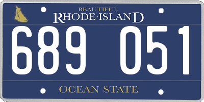 RI license plate 689051