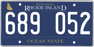 RI license plate 689052