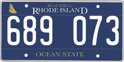 RI license plate 689073