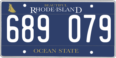 RI license plate 689079