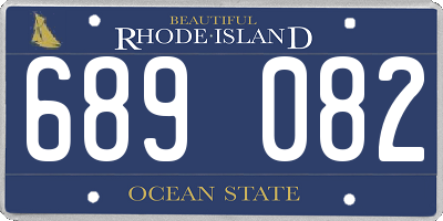 RI license plate 689082