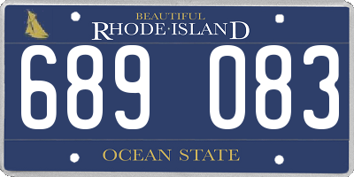 RI license plate 689083
