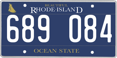 RI license plate 689084