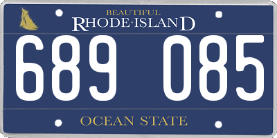 RI license plate 689085