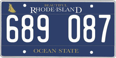 RI license plate 689087