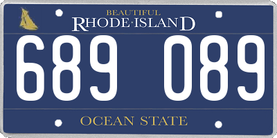 RI license plate 689089