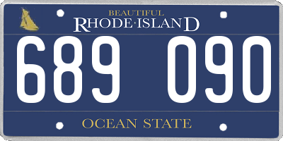 RI license plate 689090
