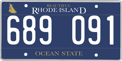 RI license plate 689091