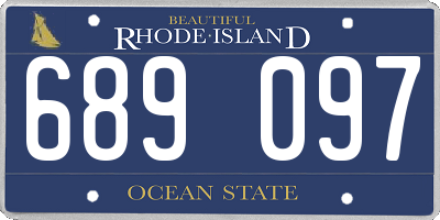 RI license plate 689097