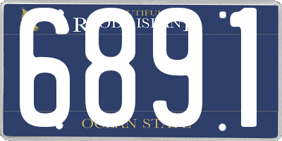 RI license plate 6891