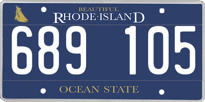 RI license plate 689105