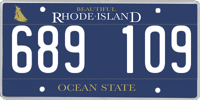 RI license plate 689109