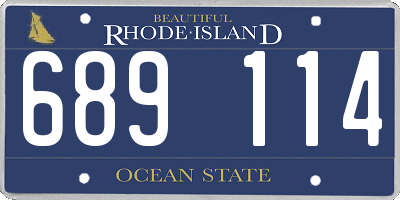 RI license plate 689114