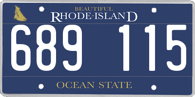 RI license plate 689115