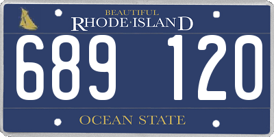 RI license plate 689120